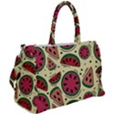 Watermelon Pattern Slices Fruit Duffel Travel Bag View2