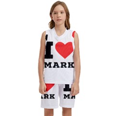 I Love Mark Kids  Basketball Mesh Set by ilovewhateva