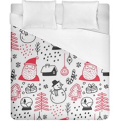 Christmas Themed Seamless Pattern Duvet Cover (california King Size)