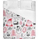 Christmas Themed Seamless Pattern Duvet Cover (California King Size) View1