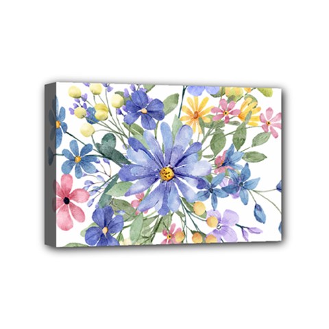 Flower Mini Canvas 6  X 4  (stretched) by zappwaits