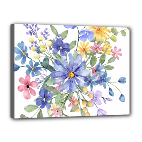 Flower Canvas 16  X 12  (stretched) by zappwaits