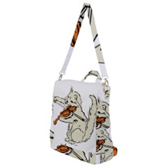 Cat Playing The Violin Art Crossbody Backpack by oldshool