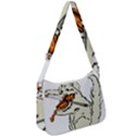 Cat Playing The Violin Art Zip Up Shoulder Bag View1