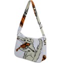 Cat Playing The Violin Art Zip Up Shoulder Bag View2