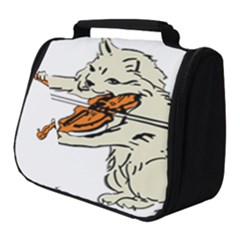 Cat Playing The Violin Art Full Print Travel Pouch (small) by oldshool