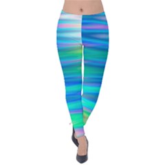 Wave Rainbow Bright Texture Velvet Leggings by Semog4