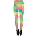 Checkerboard-pastel-squares- Capri Leggings  View2