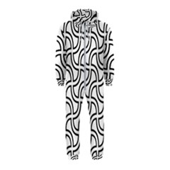 Pattern-monochrome-repeat- Hooded Jumpsuit (kids) by Semog4