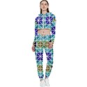 Mosaic-triangle-symmetry- Cropped Zip Up Lounge Set View1