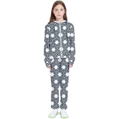 Geometric-floral-curved-shape-motif Kids  Tracksuit by Semog4