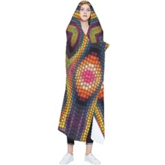 Kaleidoscope Art Pattern Ornament Wearable Blanket by Semog4