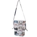 Cute Cat Couple Seamless Pattern Cartoon Folding Shoulder Bag View1