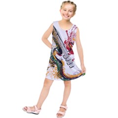 Electric Guitar Grunge Kids  Tunic Dress by Salman4z