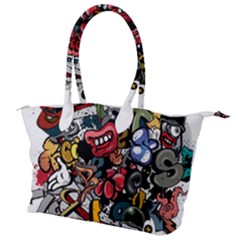 Mural Graffiti Paint Canvas Shoulder Bag by Salman4z