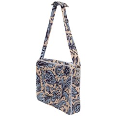 Texture Ornament Paisley Cross Body Office Bag by Salman4z