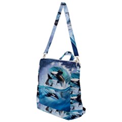 Orca Wave Water Underwater Crossbody Backpack by Salman4z