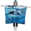 Orca Wave Water Underwater Women s Hooded Rain Ponchos View1