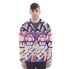 Retro Cartoon Hello Titty Parody Men s Hooded Windbreaker by Salman4z