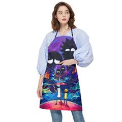 Rick And Morty In Outer Space Pocket Apron by Salman4z