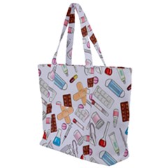 Medicine Zip Up Canvas Bag by SychEva