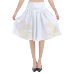 Boxing Cat Flared Midi Skirt