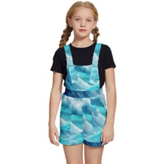 Tsunami Waves Ocean Sea Nautical Nature Water Tidal Kids  Short Overalls