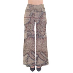 Vintage Europe Map So Vintage Palazzo Pants by Sudheng