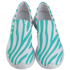 Blue Zebra Vibes Animal Print   Women s Lightweight Slip Ons by ConteMonfrey