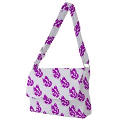 Purple Butterflies On Their Own Way  Full Print Messenger Bag (l) by ConteMonfrey