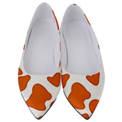 Orange Cow Dots Women s Low Heels by ConteMonfrey