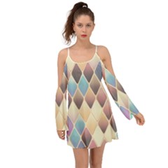 Abstract Colorful Diamond Background Tile Boho Dress by Amaryn4rt