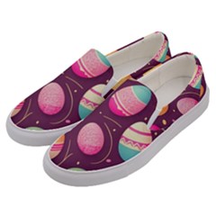 Easter Eggs Egg Men s Canvas Slip Ons by Ravend