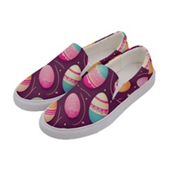 Easter Eggs Egg Women s Canvas Slip Ons by Ravend