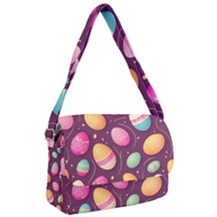 Easter Eggs Egg Courier Bag by Ravend