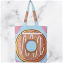 Dessert Food Donut Sweet Decor Chocolate Bread Double Zip Up Tote Bag View2