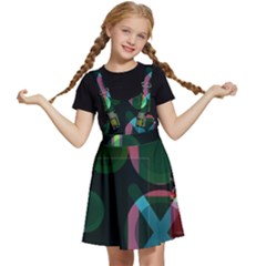 Abstract Color Texture Creative Kids  Apron Dress by Uceng