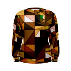 Abstract Experimental Geometric Shape Pattern Women s Sweatshirt