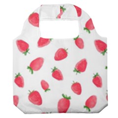 Strawberry Premium Foldable Grocery Recycle Bag by SychEva