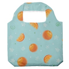 Oranges Pattern Premium Foldable Grocery Recycle Bag by SychEva