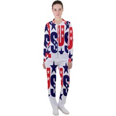 Usa Stars Fourth Of July Symbol America Usa Stars Casual Jacket And Pants Set by Wegoenart