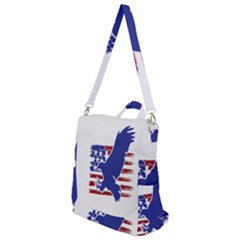 Usa Flag Eagle Symbol American Bald Eagle Country Crossbody Backpack by Wegoenart