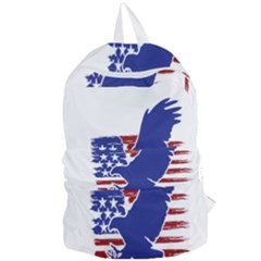 Usa Flag Eagle Symbol American Bald Eagle Country Foldable Lightweight Backpack by Wegoenart