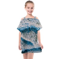 Waves Wave Nature Beach Kids  One Piece Chiffon Dress by Salman4z