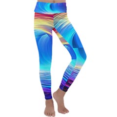 Art Fantasy Painting Colorful Pattern Design Kids  Lightweight Velour Classic Yoga Leggings by Ravend