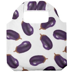 Eggplant Foldable Grocery Recycle Bag by SychEva