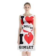 I Love Gimlet Sleeveless Waist Tie Chiffon Dress by ilovewhateva