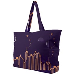 Skyscraper Town Urban Towers Simple Shoulder Bag by Salman4z