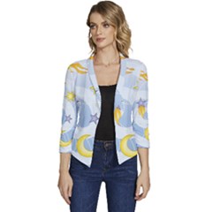 Science Fiction Outer Space Women s Casual 3/4 Sleeve Spring Jacket by Salman4z