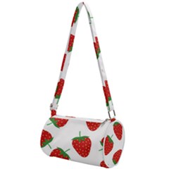 Seamless Pattern Fresh Strawberry Mini Cylinder Bag by Salman4z